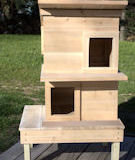 Rasied Double Deck Cat Shelter House
